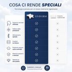 Cuscino Viviform contro dolori cervicali e sonni agitati
